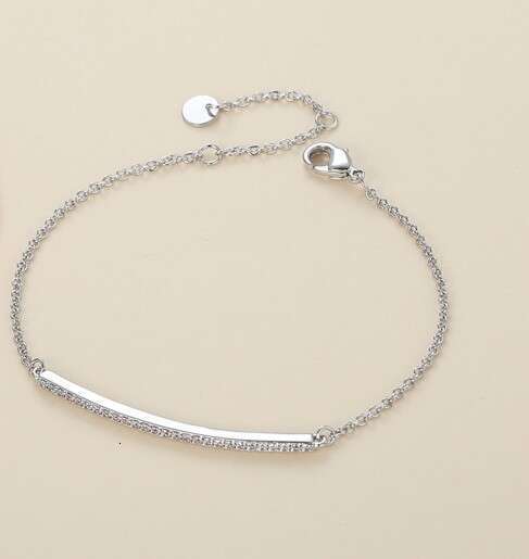 Exquisite Smile Full Dia Line for Women, Fashionable Gift, High Color Retention, Elegant K Gold Plated Versatile Bracelet