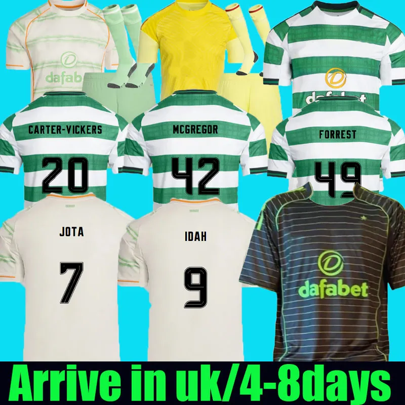 S-4XL Celts 24 25 KYOGO Football Shirt Fc 2025 Home Away Third Soccer Jerseys DAIZEN REO McGREGOR 135 Years Hoops Anniversary Irish Origins Special Men Kids sets kits
