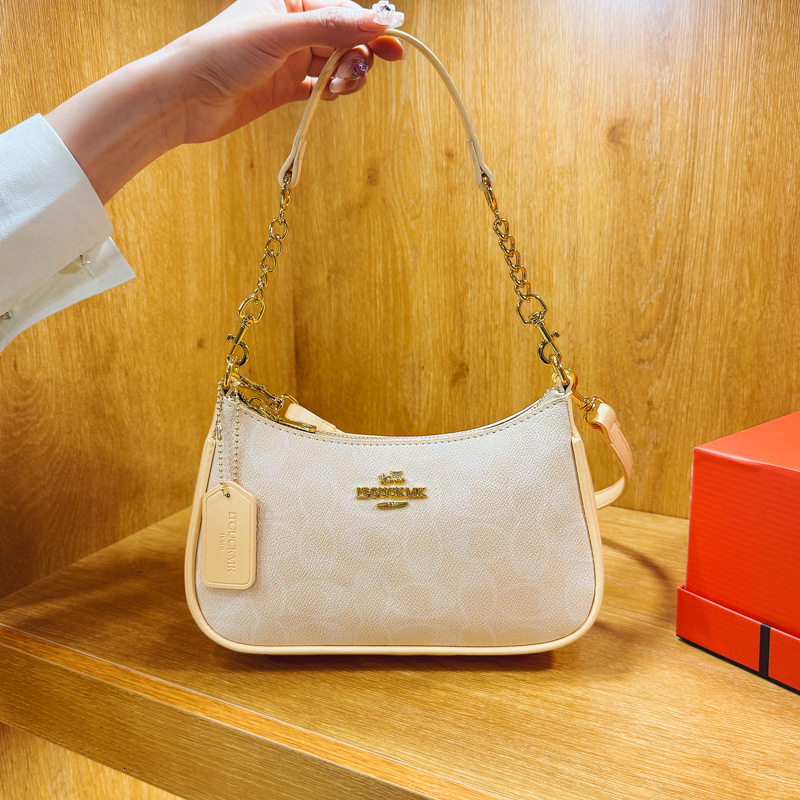 Designer High-End Feel Printed Chain 2025 New Style Versatile Fashion Elegant Shoulder Crossbody Light Luxury Women's Bag