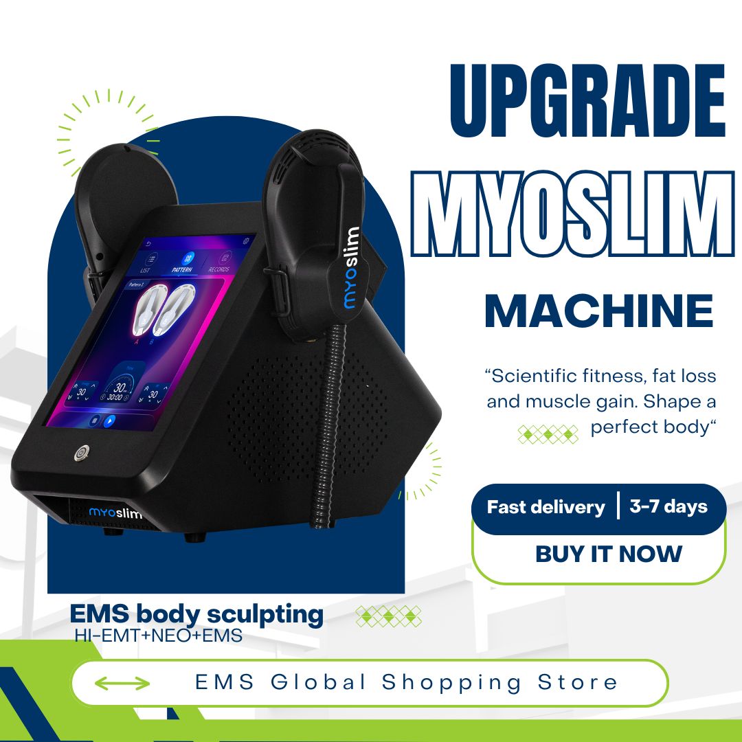 Myoslim Electromagnetic Slimming Machine 200HZ For Spa Body Shaping and Cellulite Reduction With RF Skin Tightening