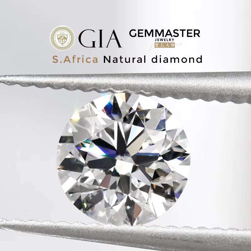 Natural Diamond GIA Certificate D E H Color VVS 0.5 Carat 1 Carat 2 Carat Loose Diamonds Round Brilliant South Africa Diamond