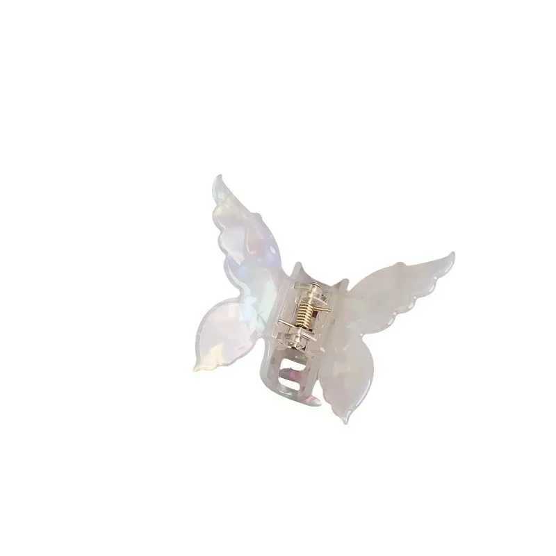 Acetate Butterfly Hair Claw Colorful French Style Hair Styling Tools Accessories Retro Elegant Hair Clips Women Sweet Hairpins Y250707