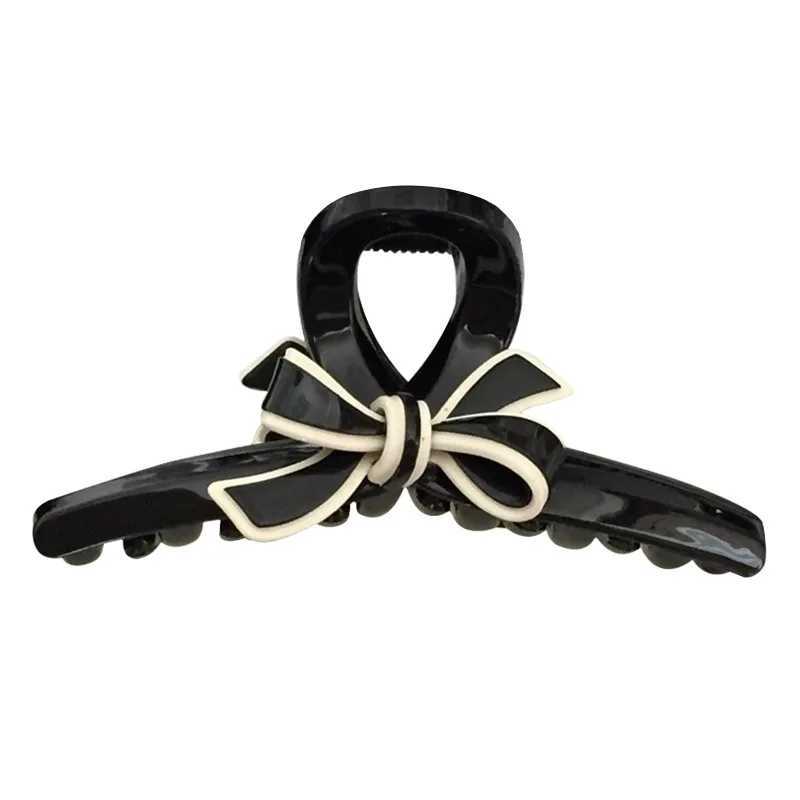 11CM Simple Casual Korean Acrylic Large Womens Hair Clip Claw Elegant Bow-knot Design Hair Accessories Ponytail Clips Headdress Z250707