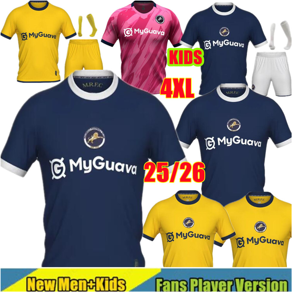 4XL 3XL 25 26 millwall football soccer jerseys the lions london LVANOVIC MiTCHELL COBURNC TANGANGA 2025 COOPER neghli tunnicliffe tom 2026 football shirt men kids