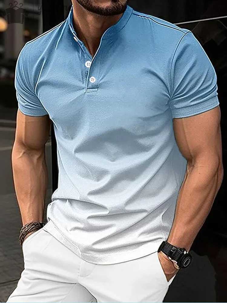 Summer New Mens Casual Sports Short Sleeved Polo Shirt Fashionable And Comfortable T-Shirt Men Breathable Polo Shirt Mens Tees Y250707 Y250707