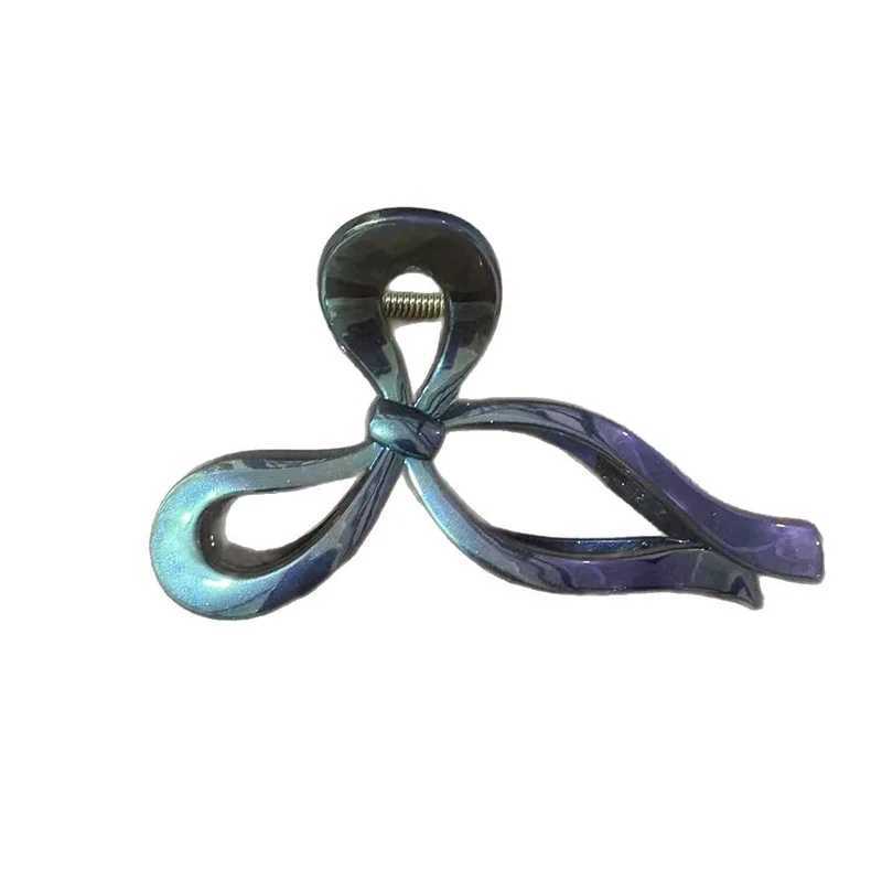 AISHG Pearlescent Bow Crab Hair Clip for Women Jelly Claw Clips Scissors Shape Clamp Barrette Hairpin Girls Hair Accessories Z250707