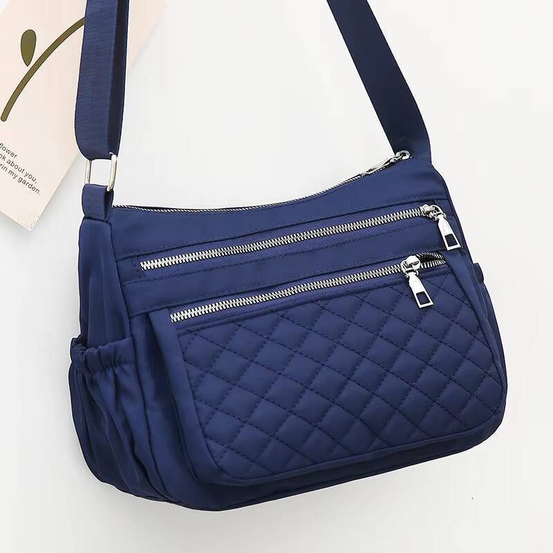 Yogodlns Women Nylon Shoulder Waterproof Multi-pocket Zipper Ladies Travel Messenger Bag For Designer Bolsa Feminina ddmynov