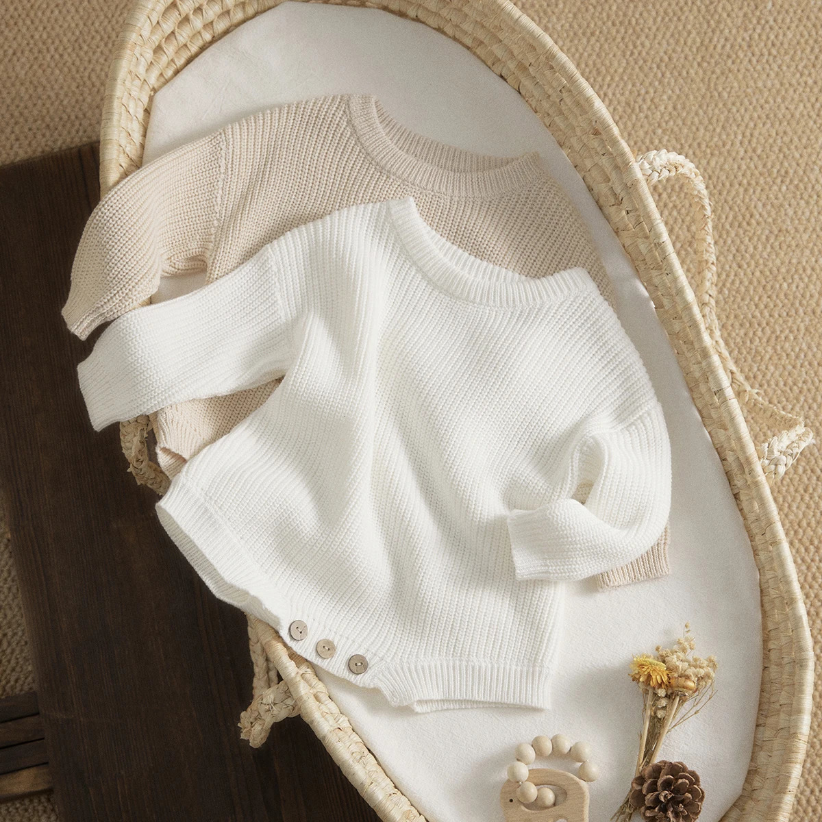 Ma Baby 0-24M born Infant Baby Girl Boy Romper Knit Jumpsuit Solid Color Warm Fall Winter Clothing Sweater 250707