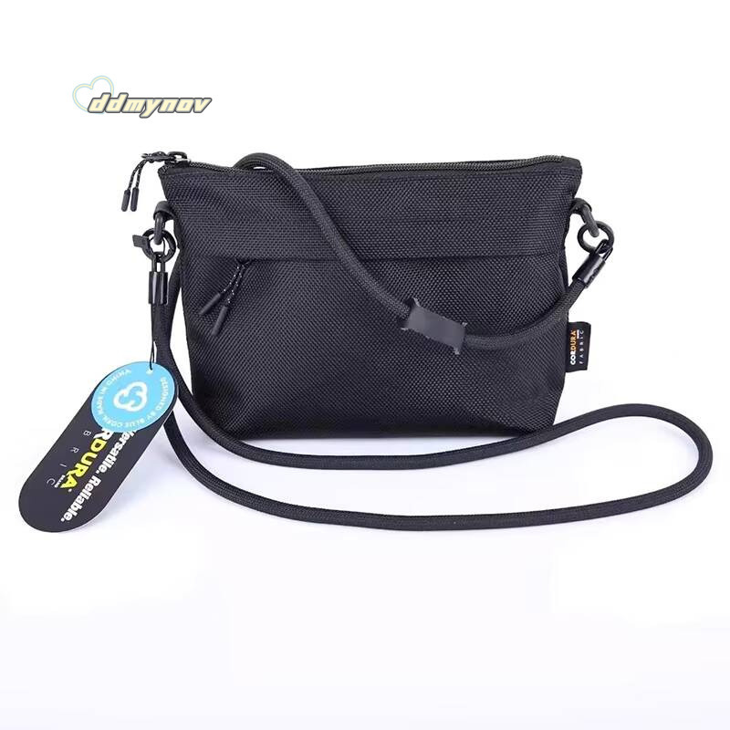 Japanese Style Unisex Nylon Cloth Shoulder Waterproof Fanny Pack Handbag High-grade Fabric Crossbody Bag Cell Phone Bags ddmynov