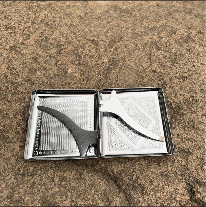 Mixed batch of 20 pieces of ancient silver cigarette case and creative cigarette set