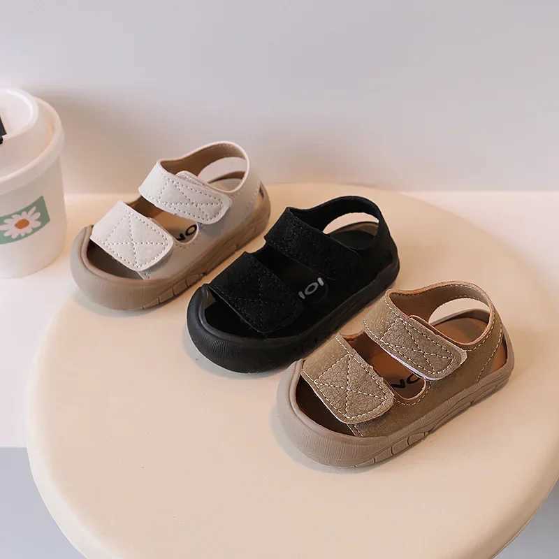 Simple Womens Baby Shoes Anti-collision Soft Bottom Sandals For Boys Ages 1-3 Learning To Walk Beach Shoes z250708CZNK