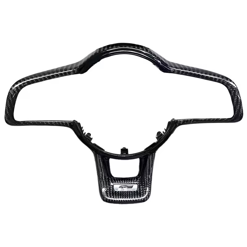 VW Golf 7 Mk7 GTI New/Red/GTI Carbon Fibre Steering Wheel Accessory Set