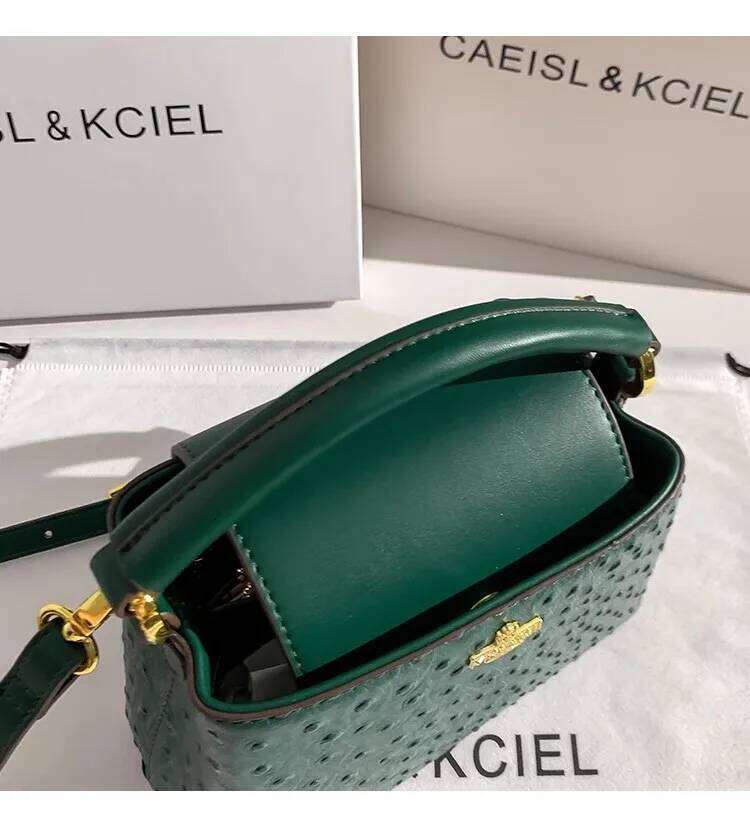 Fashion Dots High Quality Bucket Textured Women Handbag Large Capacity Casual Lady Purse Shoulder Messenger Bag
