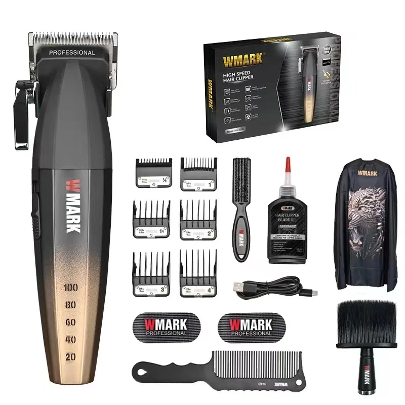 Barber Essential: Premium NG-2038 Series by WMark Electric Trimmers w/Adjustable Speed Control