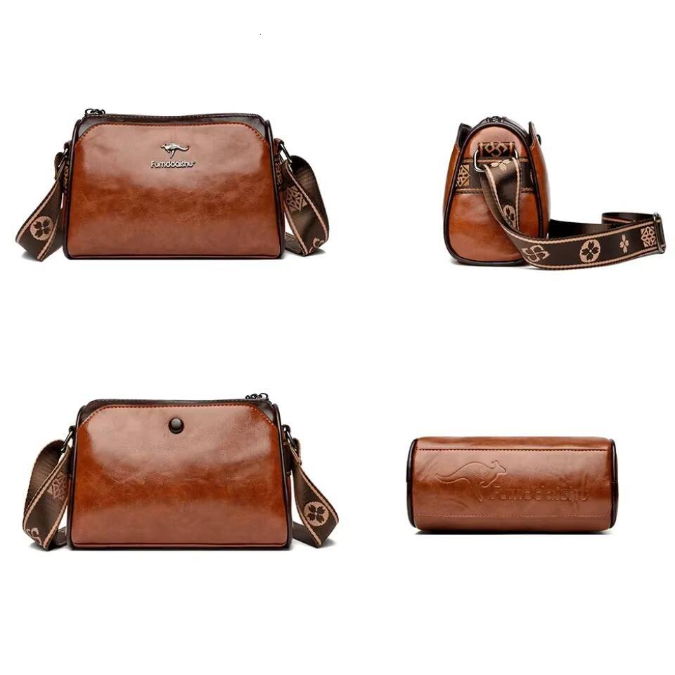 Women High Quality Soft Leather Shoulder Bags Luxury Designer Purses Crossbody Bag Ladies Vintage Messenger Commuting Sac A Main ddmynov