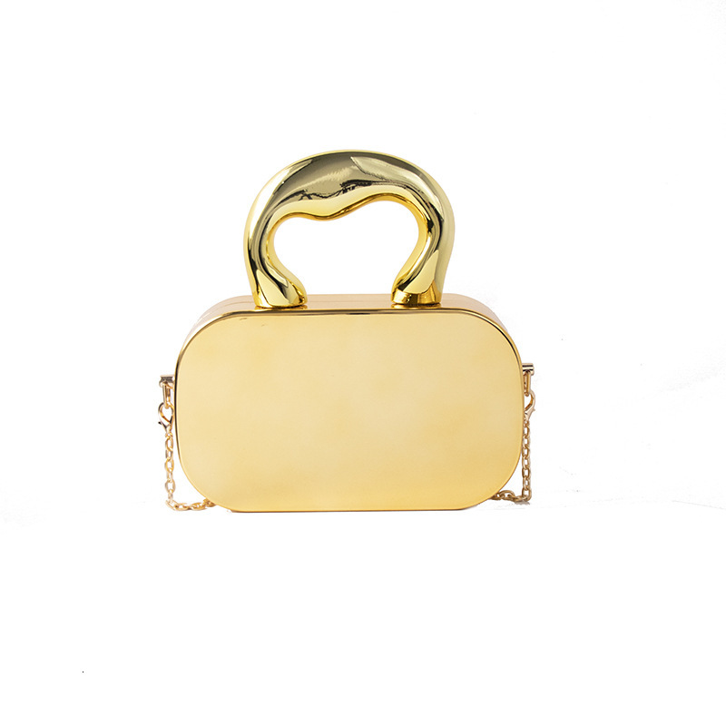 Acrylic women s box bag shiny handheld small square bag trend designer bag elegant evening shoulder trend women s crossbody bag