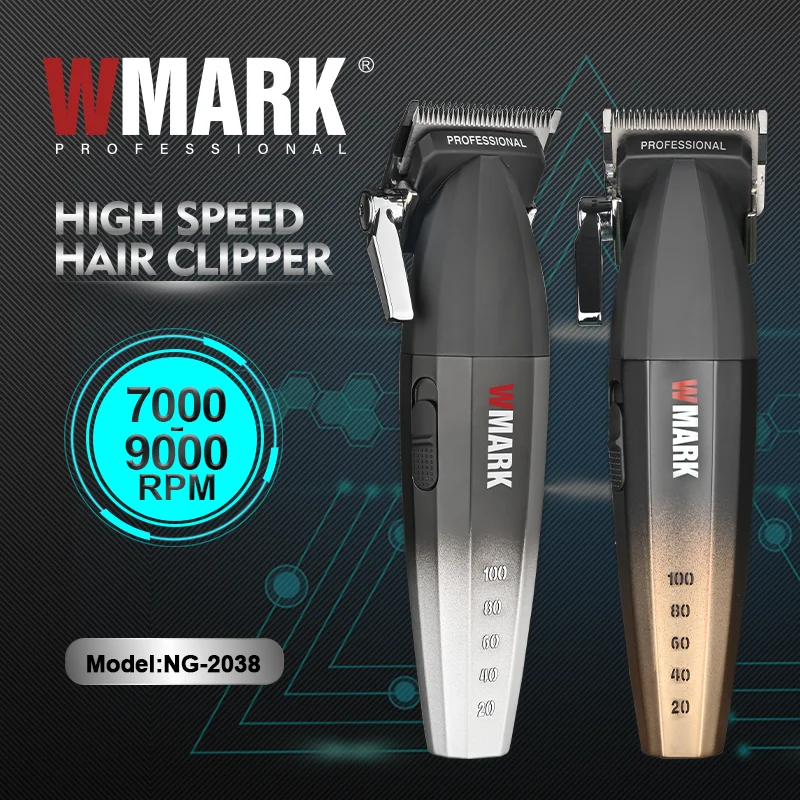 Barber Essential: Premium NG-2038 Series by WMark Electric Trimmers w/Adjustable Speed Control