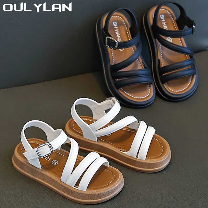 Oulylan Lightweight Sandals Girls Sandals Summer Casual Children Sandals Girls Flat Shoes Fashion Non-Slip Kids Beach Shoes R250707