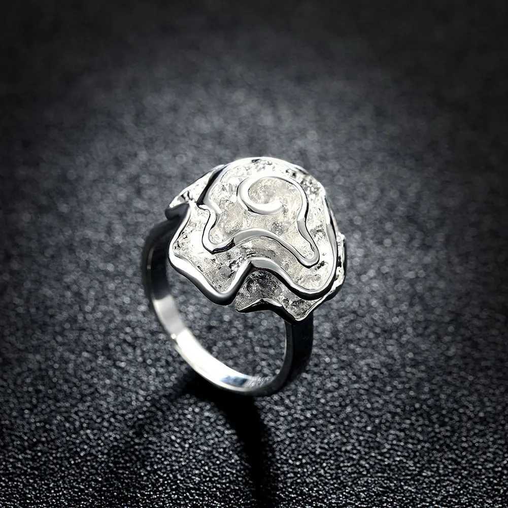 Popular Woman Jewelry 925 Sterling Silver Rose Flower Finger Rings Size 7 8 9 Fashion Wedding Party Brands Girl Holiday Gifts XJ250707