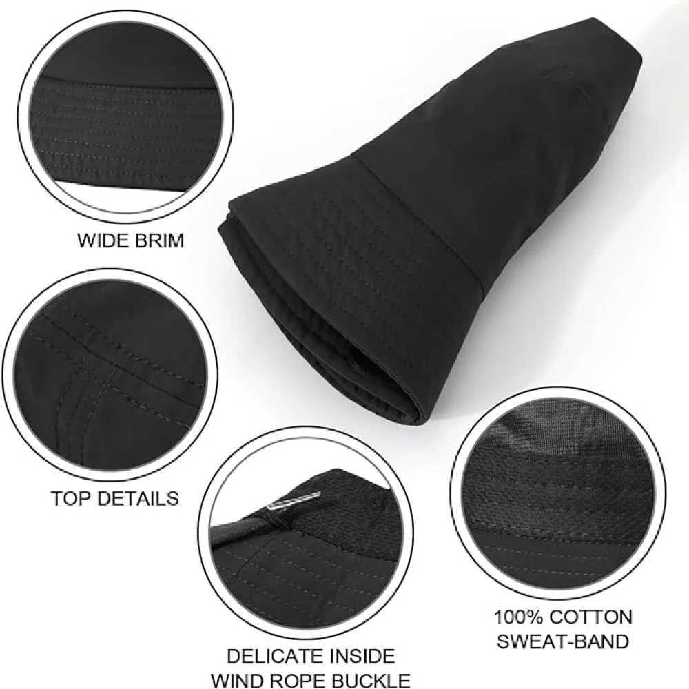 Waterproof Windproof Bucket Hats Lightweight Rain Hat XX-Large Mens Womens Hiking Camping UV/UPF 50 Packable Y250707