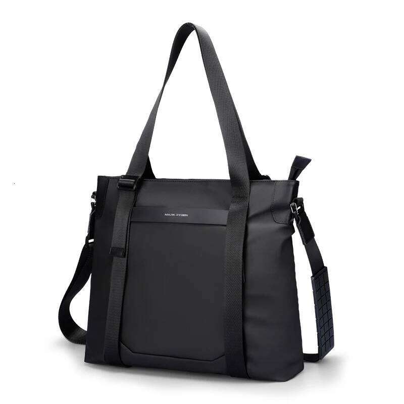 Mark Ryden Multifunctional Leather Messenger Bag Black Crossbody Large Capacity Stylish Men Shoulder Bag Men