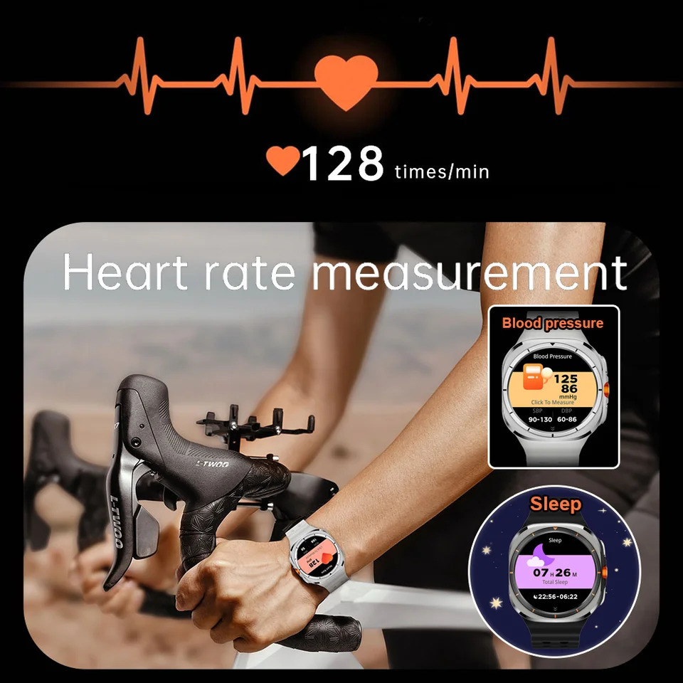 Korean Galaxy Watch Ultra 7 Smart 500mAh GPS Track IP68 AMOLED 53 BT Call Sports Smartwatch for iOS Android 250707