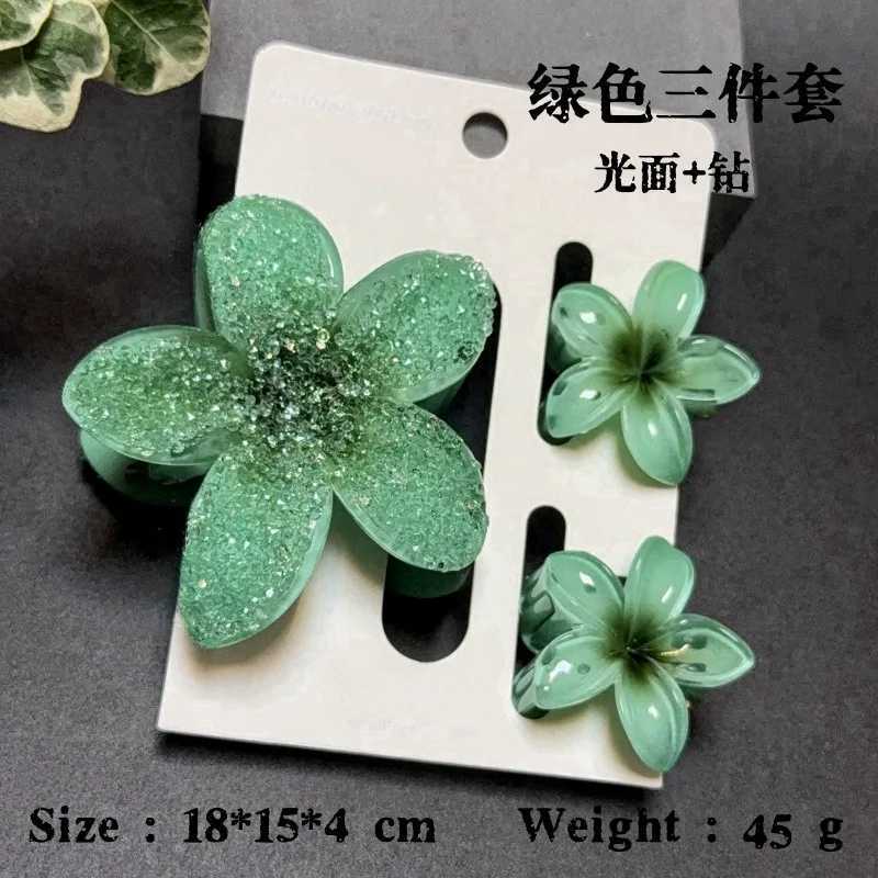 Sweet Transparent Crystal Egg Flower Shark Hair clip Claw For Women Girls New No Slip Crab Hairpin Hair Accessories Tool Gift Z250707