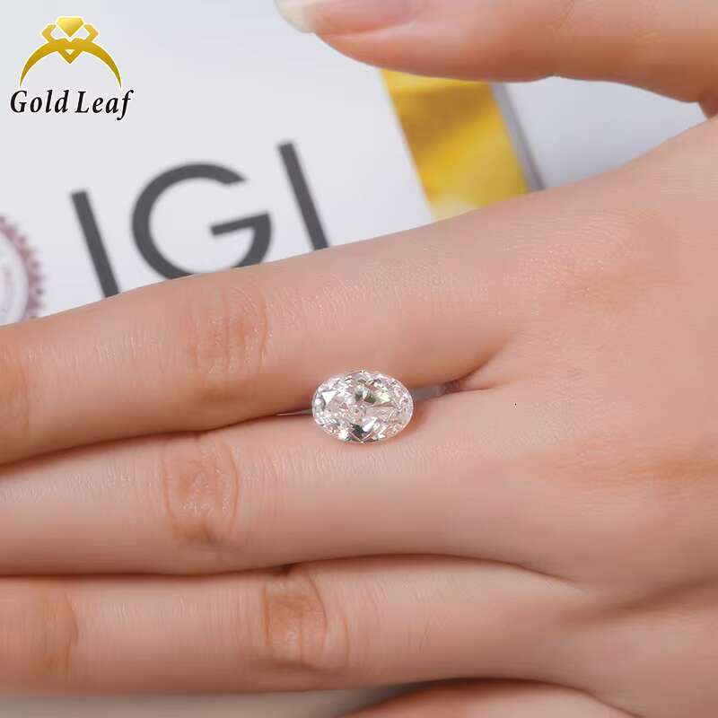IGI Certified Oval Cut Lab Diamond DEF Color 0.5CT 1CT 1.5CT 2CT 3CT 4CT 5CT VVS VS HPHT CVD Lab Grown Diamond for Ring Making
