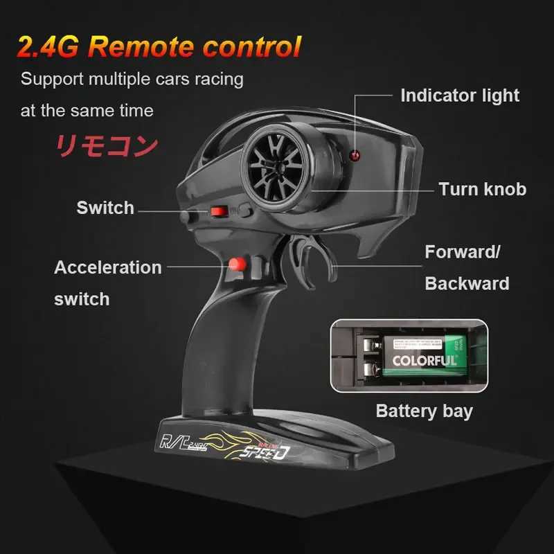 1 10 70km/h High-speed Drift Remote Control Car 2.4G 4WD Rc Off-road Vehicle Dual-speed Rc Car Childrens Christmas Gift Z250707