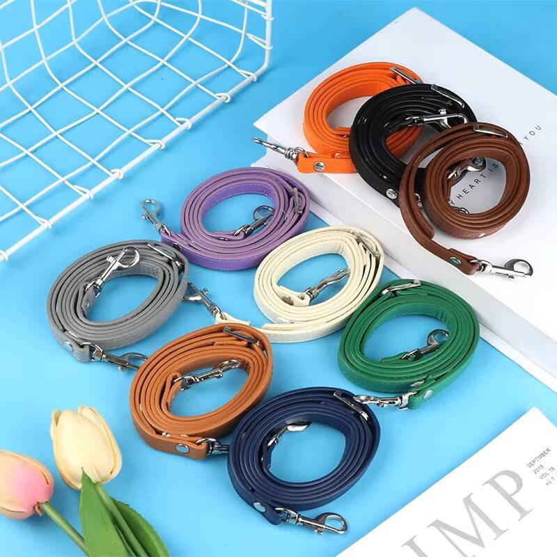 120cm PU Leather Shoulder Handles DIY Replacement Purse Handle Silver Buckle for Handbag Belts Strap Bag ddmynov
