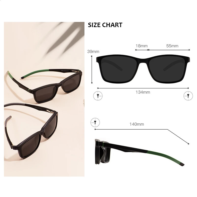 Men and Women Big Size Sunglasses Rectangular Full Rim Glasses Frames With Clip On Spring Hinge for Prescription Lenses 250707