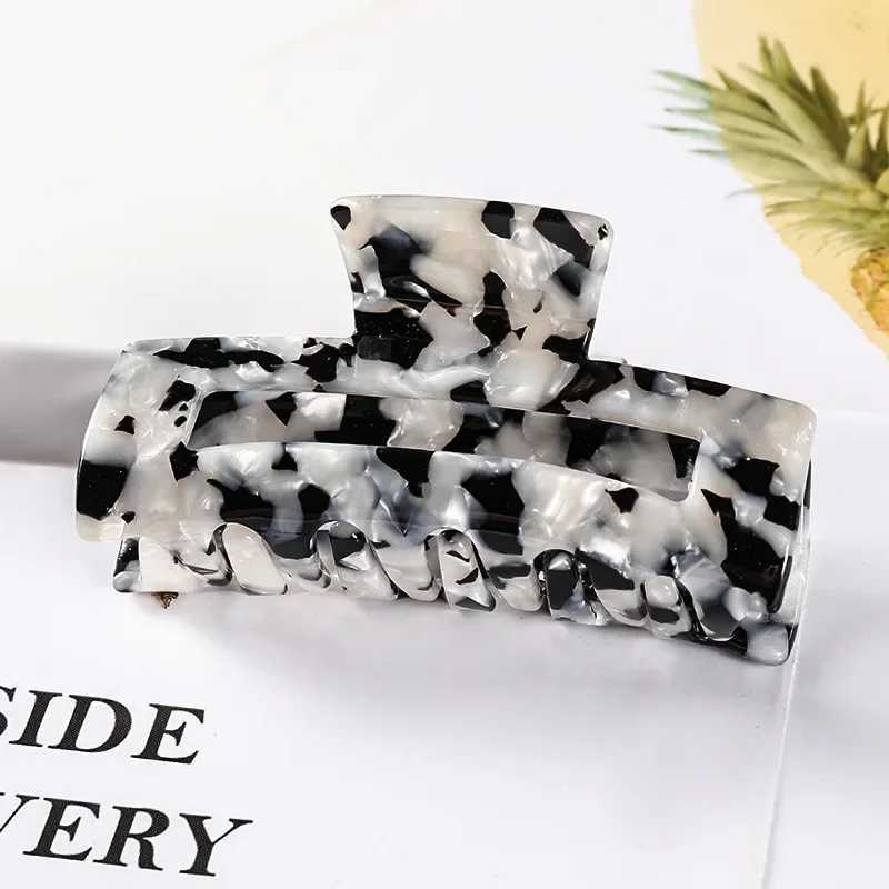 Vintage Hair Clip Simple Geometry Acetate Hair Claw Hair Clips for Women Girls Hair Accessories Hair Barrettes Crab Hair Clip Y250707