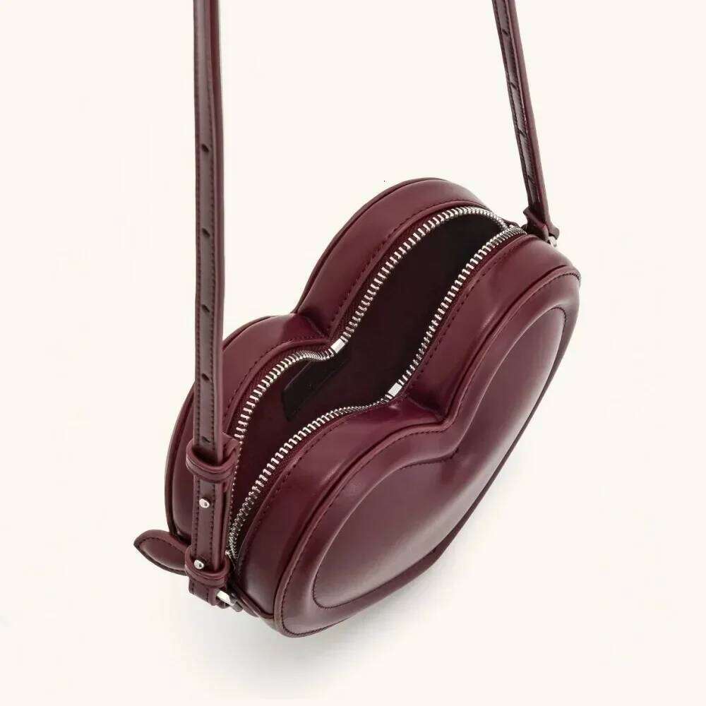 JW PEI Women's Arlene Heart Shaped Crossbody Adjustable Strap 28-55Cm Shoulder With Zipper Closure Designer Bag