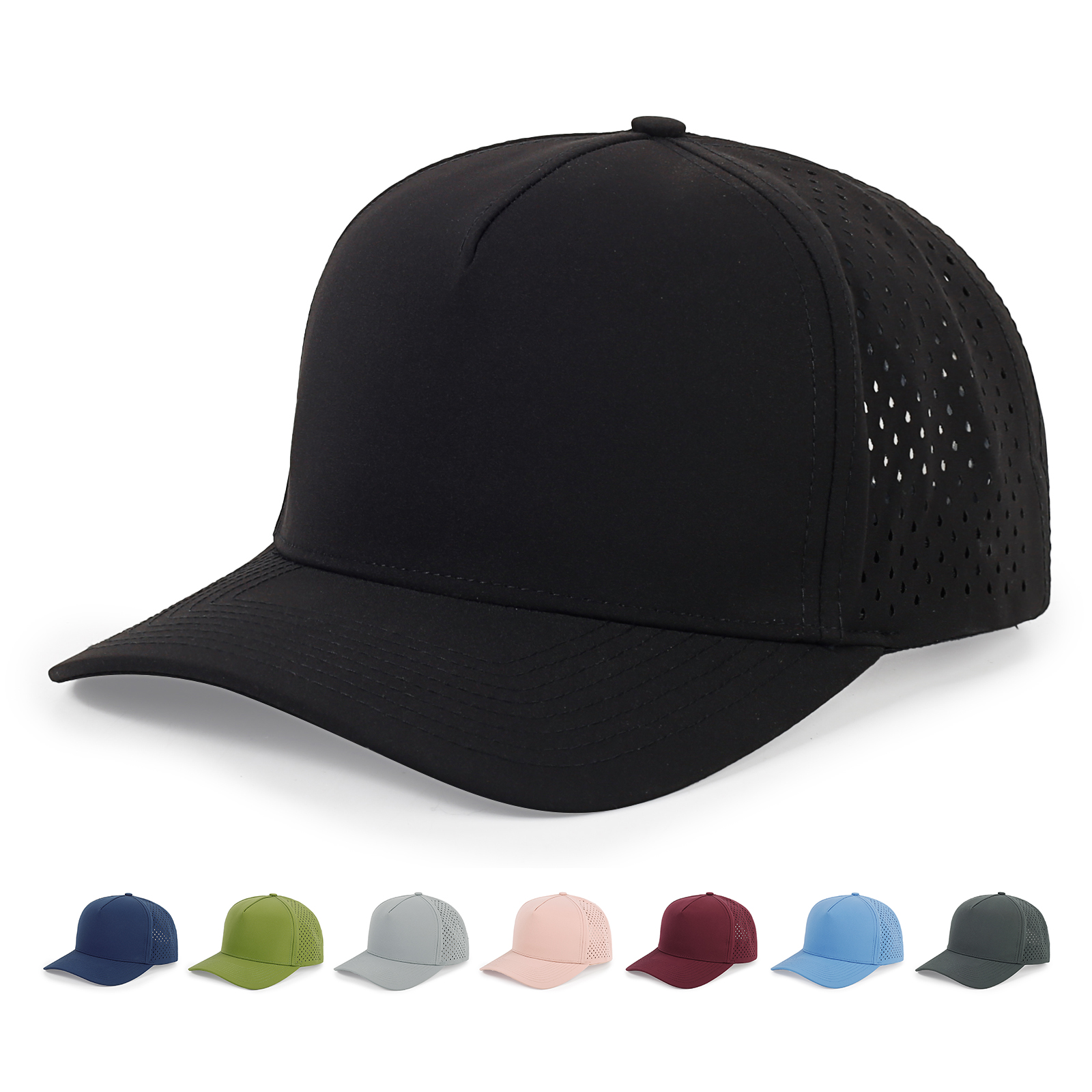 5-Panel Waterproof Baseball Cap - Custom Colors, Embroidery & All-Weather Durability, Bulk Deals