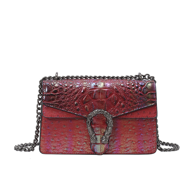 Designer High-End Crocodile Pattern for Women 2025 New Dionysian Fashion Chain Shoulder Versatile Crossbody Light Luxury Women's Bag
