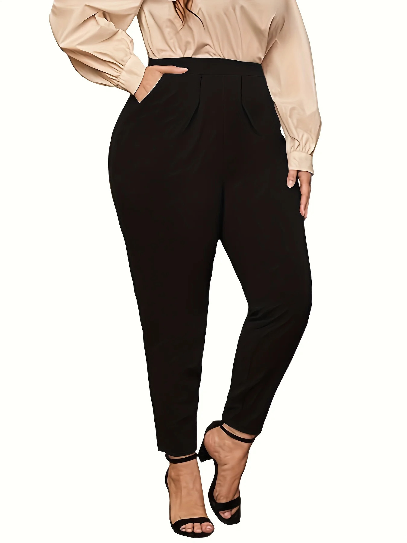 Spring and summer plus size American extreme waist package hip fashion n Slim pants 250628