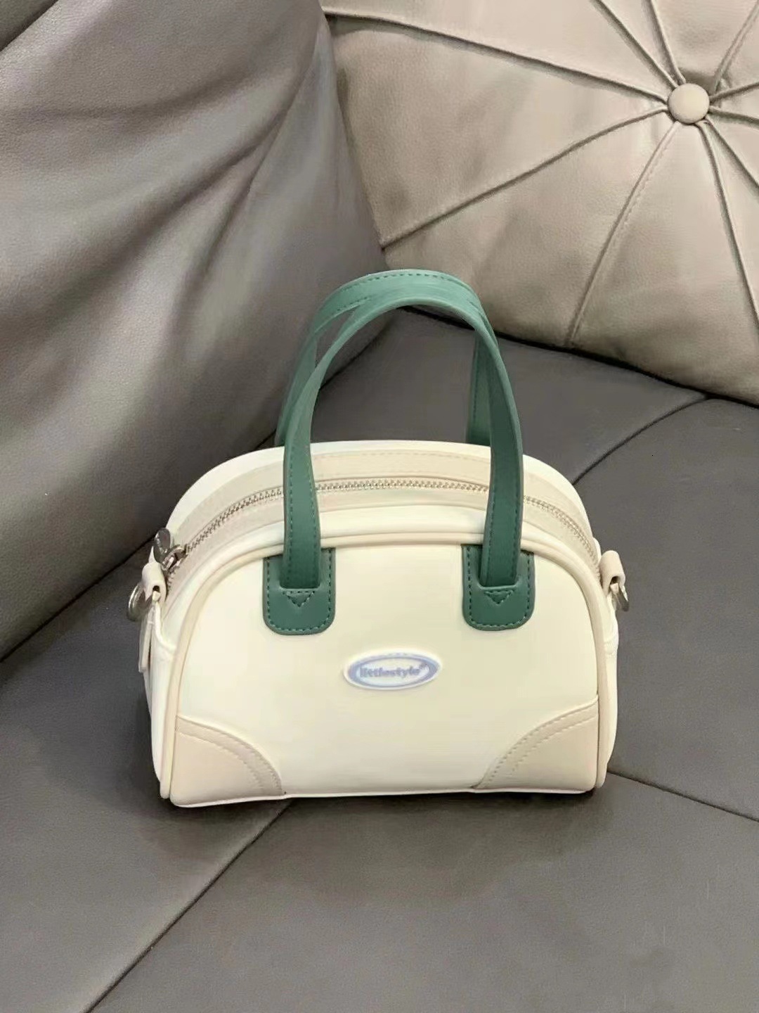 designer Vintage Boston Bag Small Bowling Bag Crossbody Bag Handbag Shoulder Bag for Women