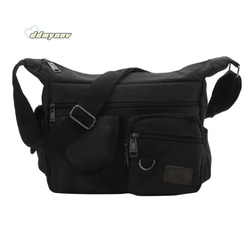 Heren Casual Sling Bag Messenger Crossbody Schouder Unisex Reizen Outdoor Vintage Tassen ddmynov