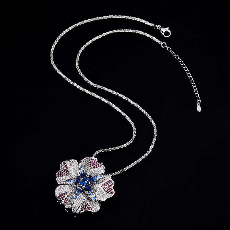 Necklace Two-In-One Clothing Accessory Suit Cheongsam Sweater Anti-Exposure Brooch For Women 7C7