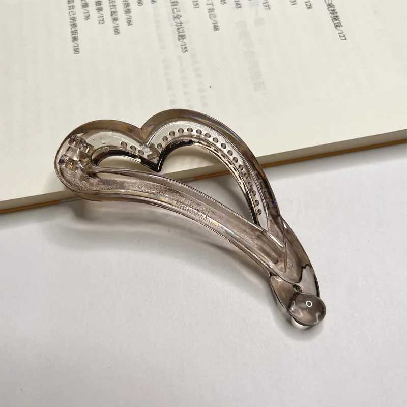 AWAYTR Vintage Banana Clip for Curly Long Straight Short Hair Claw Women Girls Hair Styling Ponytail Holder Hairpin Clamp Grip Y250707