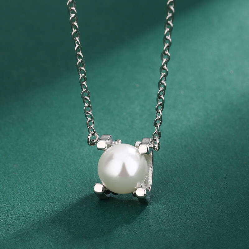 Huayoumei Set S Sier Needle Earrings Shell Pearl Light Pendant Clavicle Chain New Bull Head Necklace 7Ce