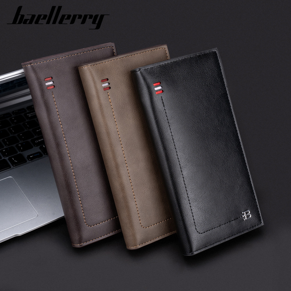 Designer New Men's Long Baellerry Zipper Multi-Card Slot Simple Wallet Anti-Theft High-End Feel Luxury Women's Bag