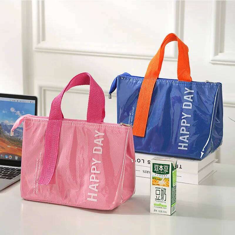 Insulated Lunch hickened Aluminum Foil Camping Ice Pack Children School Bento Picnic Food Storage Tote Bag