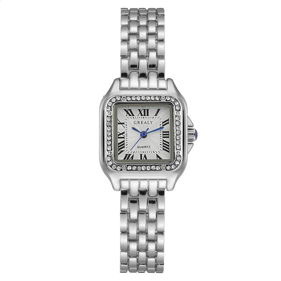 y Women Watch Fashion Square Wristwatch Casual Quartz Simple Rhinestone Ladies Clock Relogio Feminino Womens Watch 250707