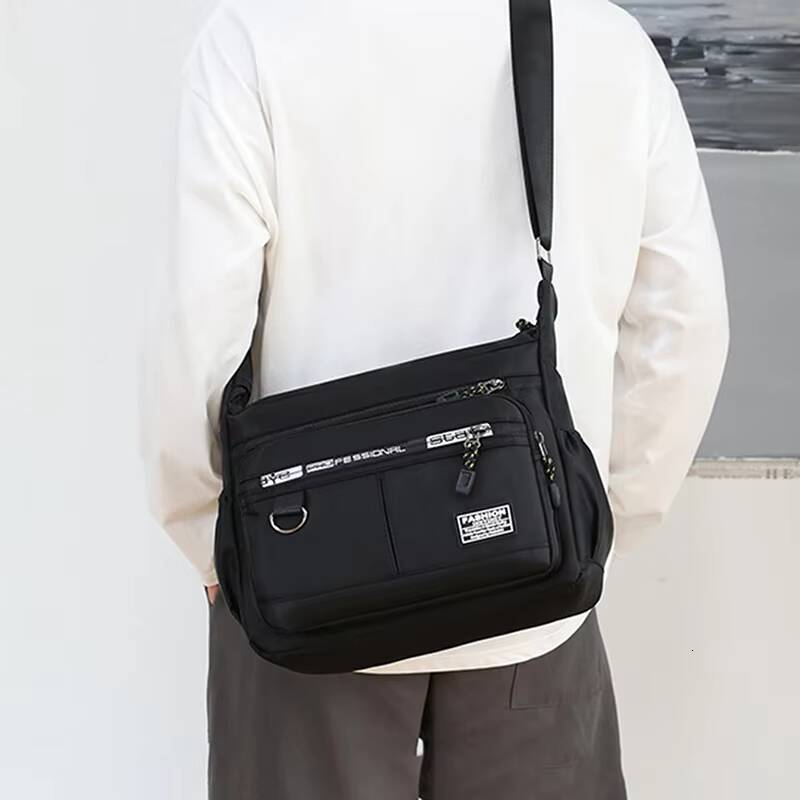 Mens Messenger Bag Crossbody Shoulder Bags Men Small Sling Pack For Work Waterproof Oxford Packs Satchel Purse ddmynov
