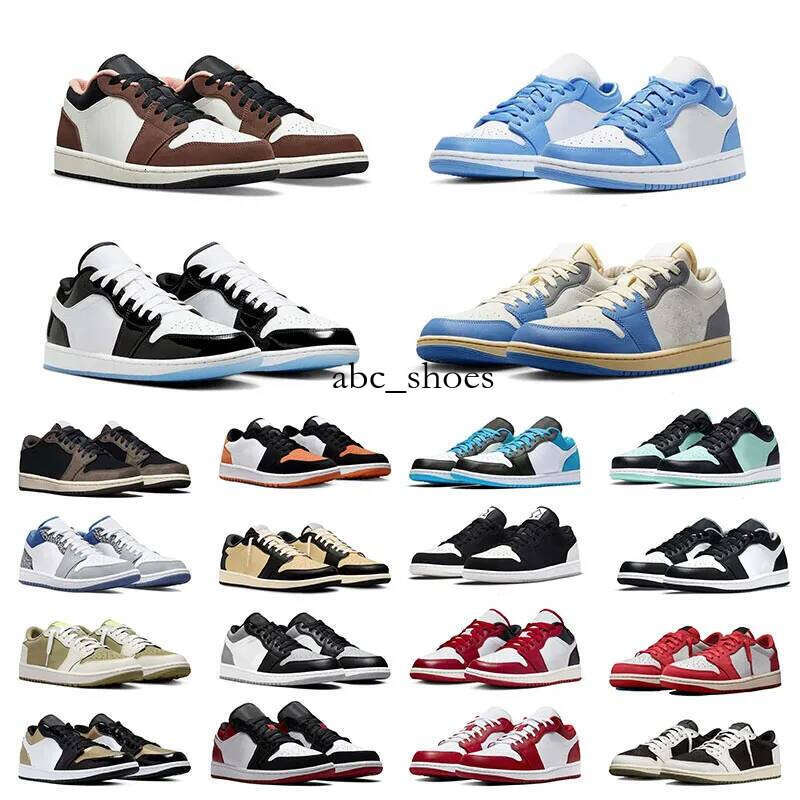 Designer Sneakers 1 Basketball Shoes low Men Women Reverse Mocha Veet Brown Olive Court Purple Bred Toe chicago Youth Outdoor Sports mens trainers sneaker