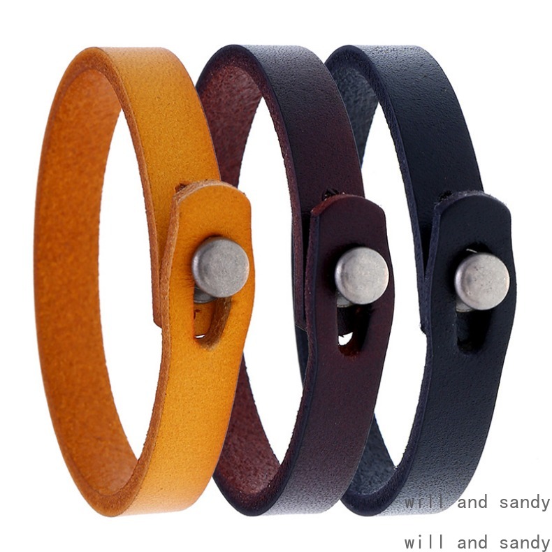 Fashion Leather Bracelet Retro Button Bracelets Star Charm Multilayer Stacking Bangle Cuff Wristband for Women Men Father Birthday Gift Fashion Jewelr