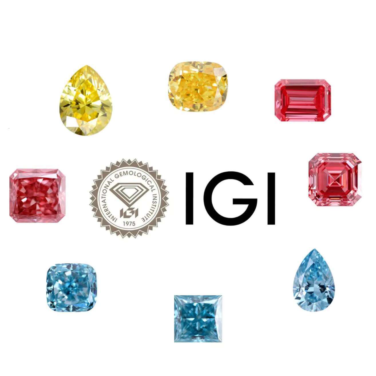 5.0 Ct - 8.0 Ct Lab Grown Diamond D E F-VS Real White CVD Diamond IGI Certificate for Jewelry Making