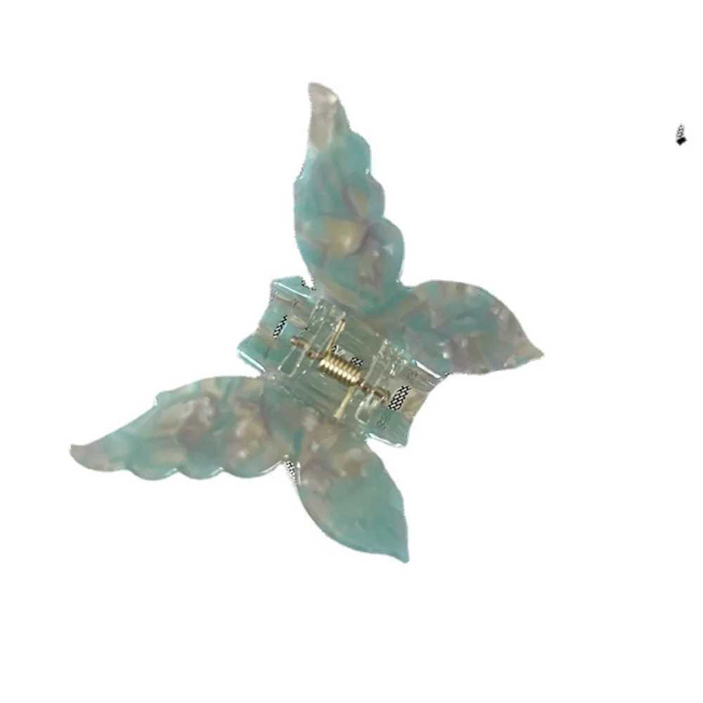 New Acetate Fiber Butterfly Hair Claw Colorful French Hair Styling Tools Accessories Retro Hair Clips Sweet Hair Clip Y250707