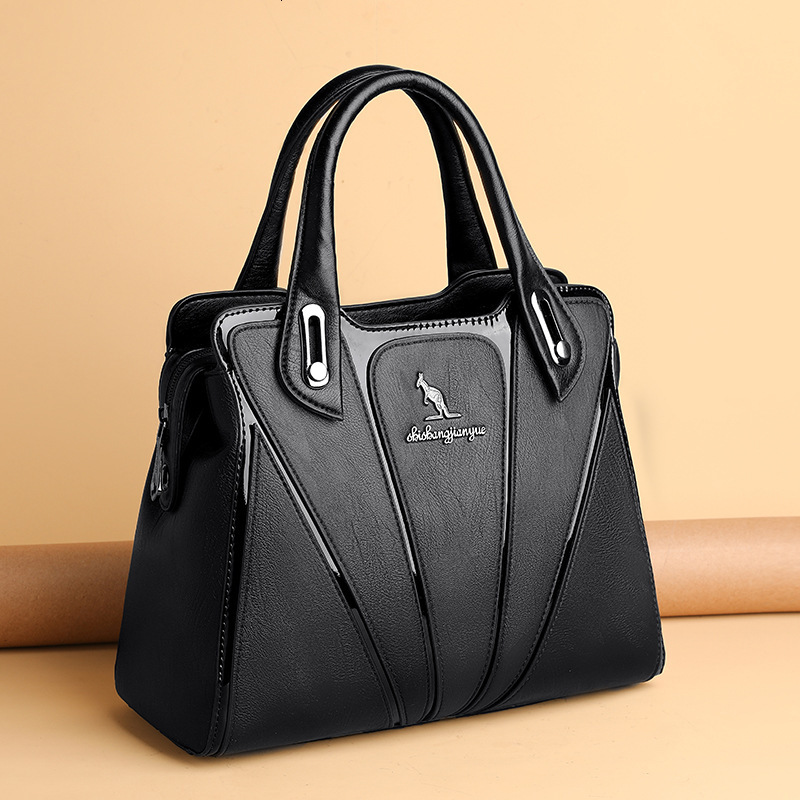 Free Shipping Designer Fashion Kangaroo Women's Bag New Korean High-end PU Women's Shoulder Crossbody Bag Suitable For Middle-aged Mothers
